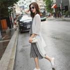 Long Light Jacket Milky White - One Size