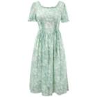 Short Sleeve Lace Up Tie Dye Dress (various Design)
