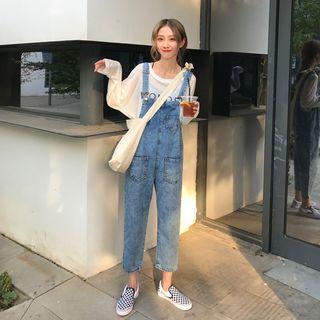 Denim Loose-fit Jumper Pants