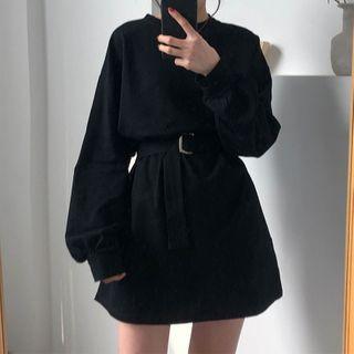 Set: Mini Pullover Dress + Belt