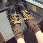 Platform Faux Leather Shoes