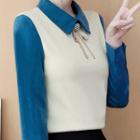 Fleece-lined Buttoned Panel Top