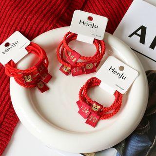 Set Of 4: Applique Hair Clip