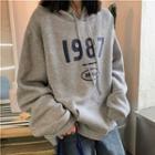1987 Print Long-sleeve Hood Sweater