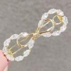 Rhinestone Hair Clip Ly291 - Gold - One Size