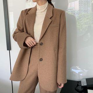 Single Breasted Blazer / Twill Dress Pants