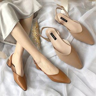 Slingback Pointed Toe Sandals