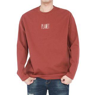 Big Size Printed Long-sleeve T-shirt