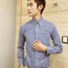 Long-sleeve Gingham Shirt