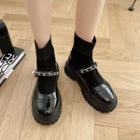 Chain Platform Mary Jane Shoes