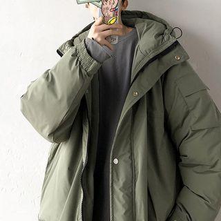 Plain Padded Zipped Coat