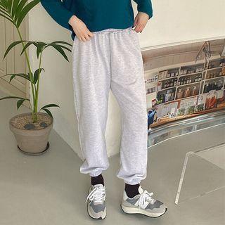 Plus Size Plain Jogger Pants