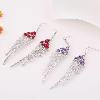 Rhinestone Wings Dangle Earring