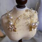 Wedding Faux Pearl Branches Hair Clip 1 Pair - Hair Clip - White - One Size