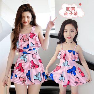 Family Matching Print Swim Dress