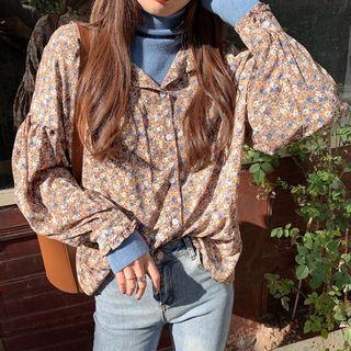 Floral Shirt / Knit Top
