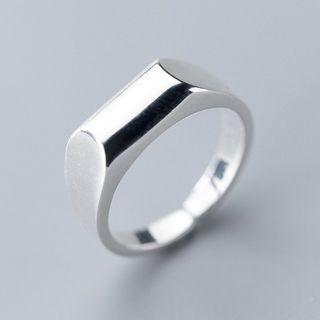 925 Sterling Silver Polished Open Ring S925 Silver - Ring - Silver - One Size