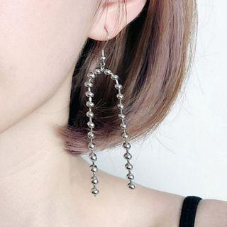 Stainless Steel Bead Fringed Earring