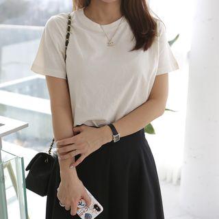 Round Neck Cotton T-shirt