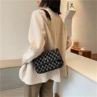 Pattern Shoulder Bag Lettering M - Black - One Size