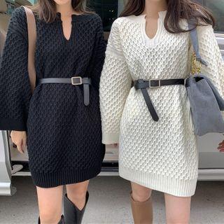 Chunky Knit Mini Sweater Dress