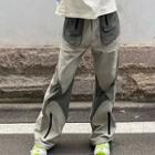Patchwork Cargo Loose-fit Pants