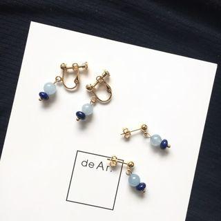 Gemstone Studs / Clip-on Earrings