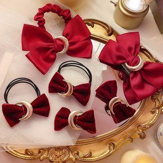 Bow Velvet Hair Clip / Hair Tie / Scrunchie