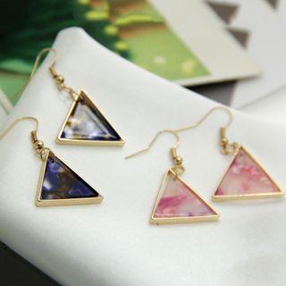 Printed Triangle Earring