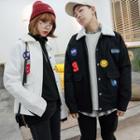 Couple Matching Embroidered Button Jacket