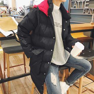 Couple Matching Buttoned Padded Hooded Coat