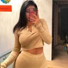 Long-sleeve Henley Cropped T-shirt / Hot Pants