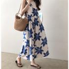 Sleeveless Floral Print Jumpsuit