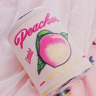 Peach Can Makeup Pouch