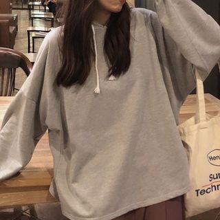 Plain Hoodie / Midi A-line Skirt