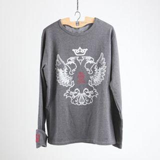 Eagle-printed T-shirt