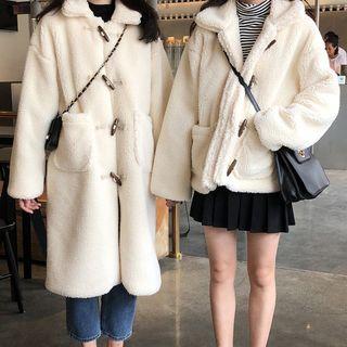 Fleece Toggle Coat / Long Coat