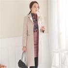 Button-trim Long Coat
