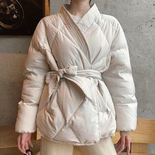 Quilted V-neck Jacket