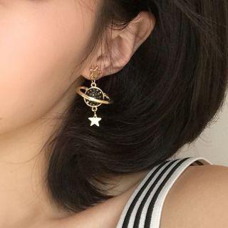 Planet & Moon Earring