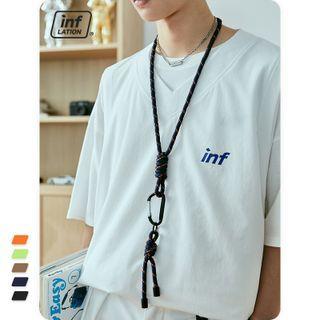 Unisex Twisted Necklace With Carabiner