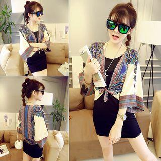 Print Batwing Light Jacket