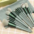 Set Of 13: Makeup Brushes Matcha Green - One Size
