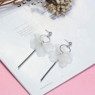 Petal Swirl Bar Hook Earring