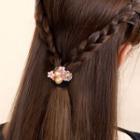 Irregular Pearl Resin Flower Hair Tie