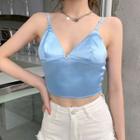 Heart-accent Cropped Camisole Top