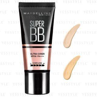 Maybelline - Super Bb Cream Ultra Cover Spf 50 Pa++++ 30ml - 3 Types
