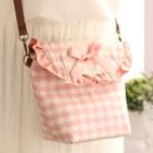 Gingham Crossbody Mobile Pouch
