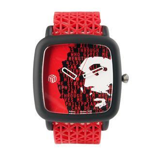Be Strong Time To Press On Strap Watch