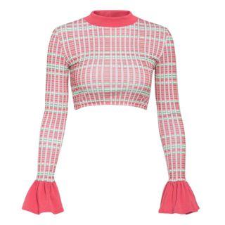 Plaid Cropped Top